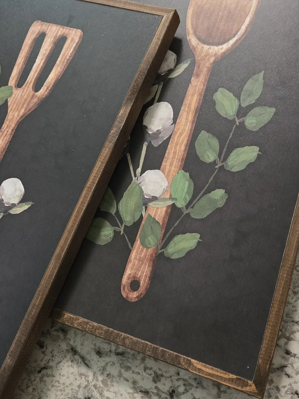 Hobby Lobby Black Botanical Kitchen Spoon & Spatula Wall Art